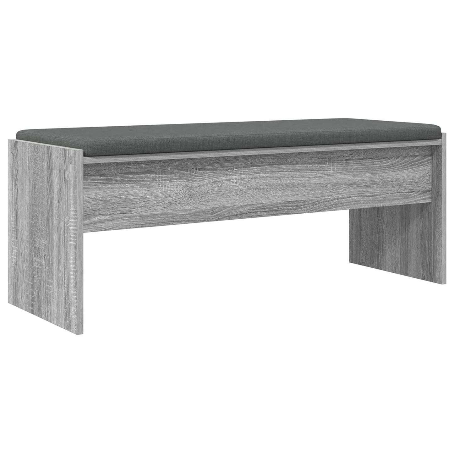 Hall Bench with Cushion Grey Sonoma 103 x 38 x 40 cm