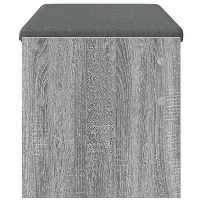 Hall Bench with Cushion Grey Sonoma 103 x 38 x 40 cm