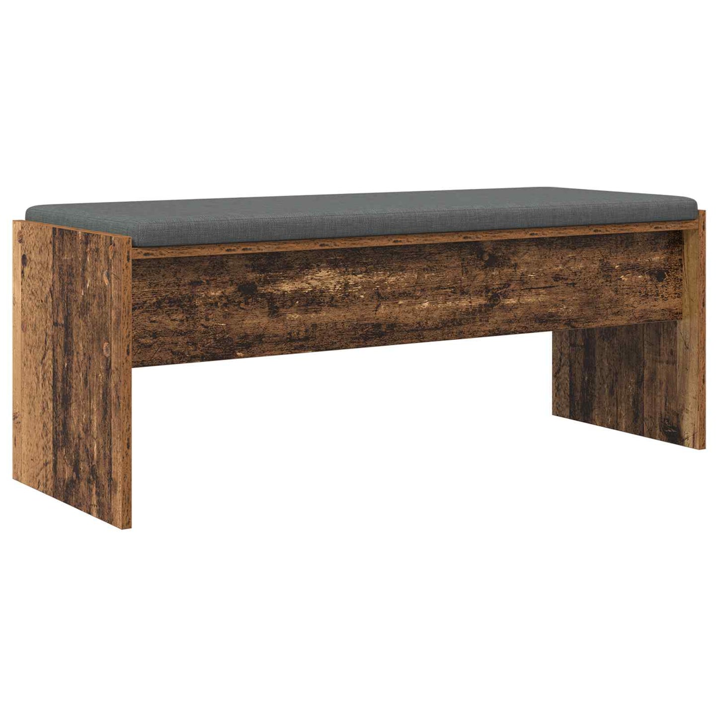 Hall Bench with Cushion Old Wood 103 x 38 x 40 cm