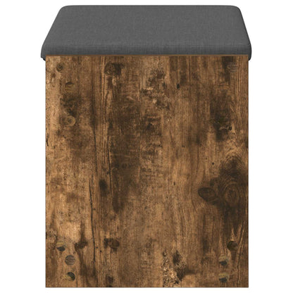 Hall Bench Smoked Oak 63 x 38 x 45 cm