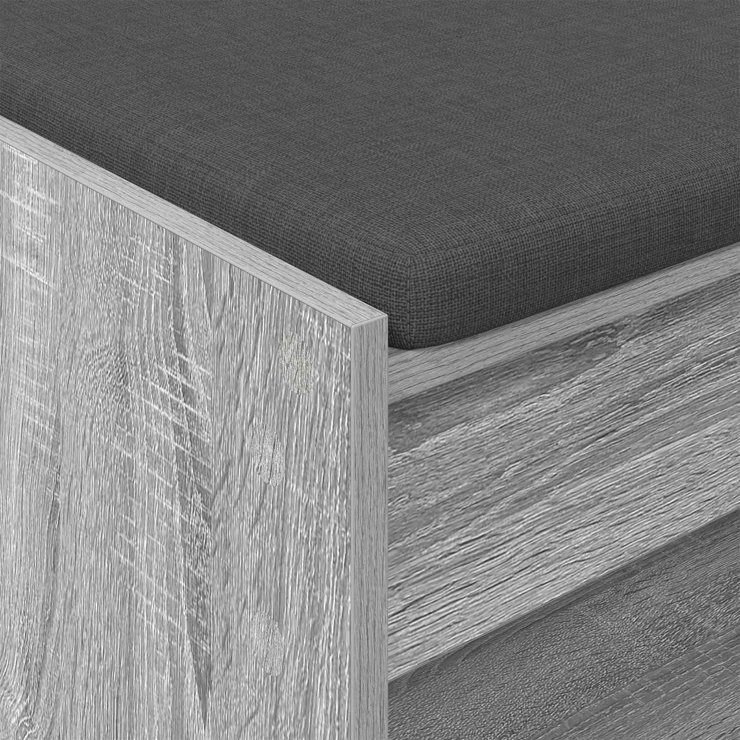 Hall Bench Grey Sonoma 63 x 38 x 45 cm