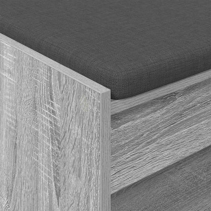 Hall Bench Grey Sonoma 63 x 38 x 45 cm
