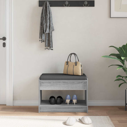 Hall Bench Grey Sonoma 63 x 38 x 45 cm
