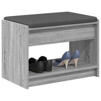 Hall Bench Grey Sonoma 63 x 38 x 45 cm