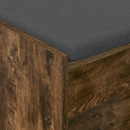 Hall Bench Smoked Oak 83 x 38 x 45 cm