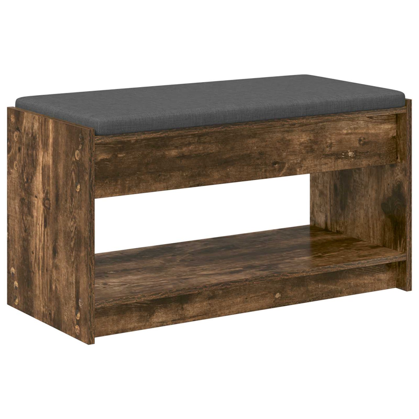 Hall Bench Smoked Oak 83 x 38 x 45 cm
