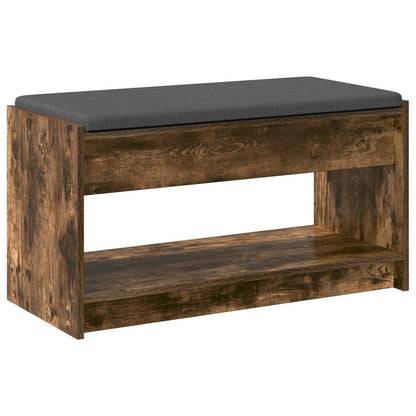 Hall Bench Smoked Oak 83 x 38 x 45 cm