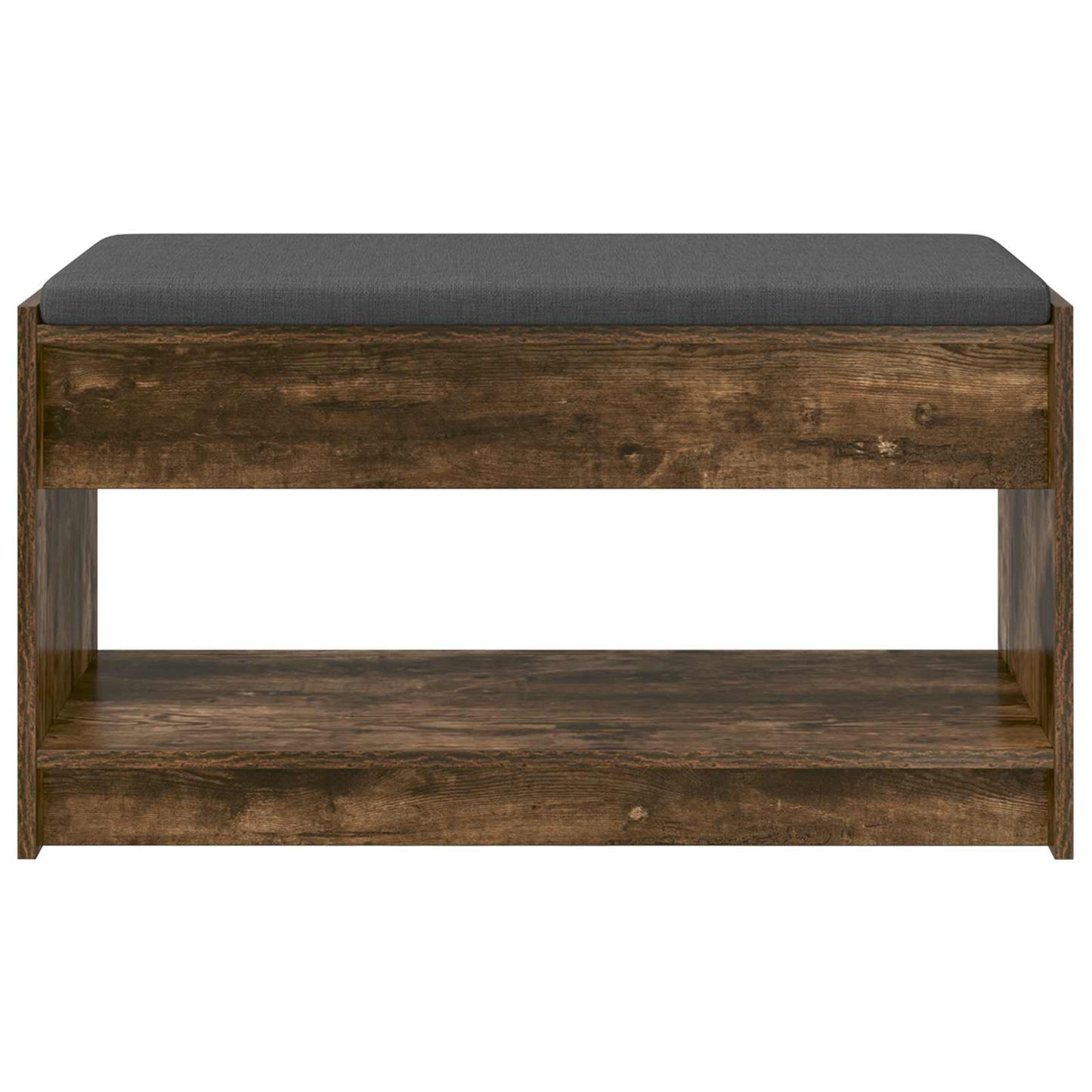 Hall Bench Smoked Oak 83 x 38 x 45 cm