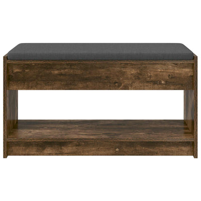 Hall Bench Smoked Oak 83 x 38 x 45 cm