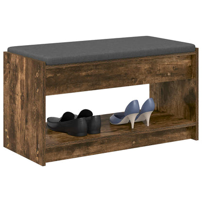 Hall Bench Smoked Oak 83 x 38 x 45 cm