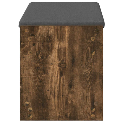 Hall Bench Smoked Oak 83 x 38 x 45 cm