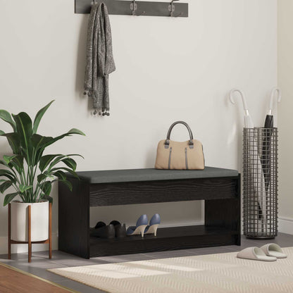 Hall Bench Black Oak 103 x 38 x 45 cm