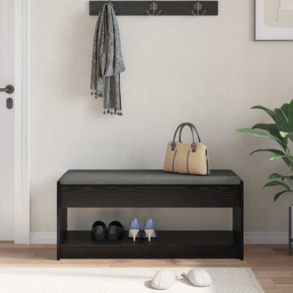 Hall Bench Black Oak 103 x 38 x 45 cm
