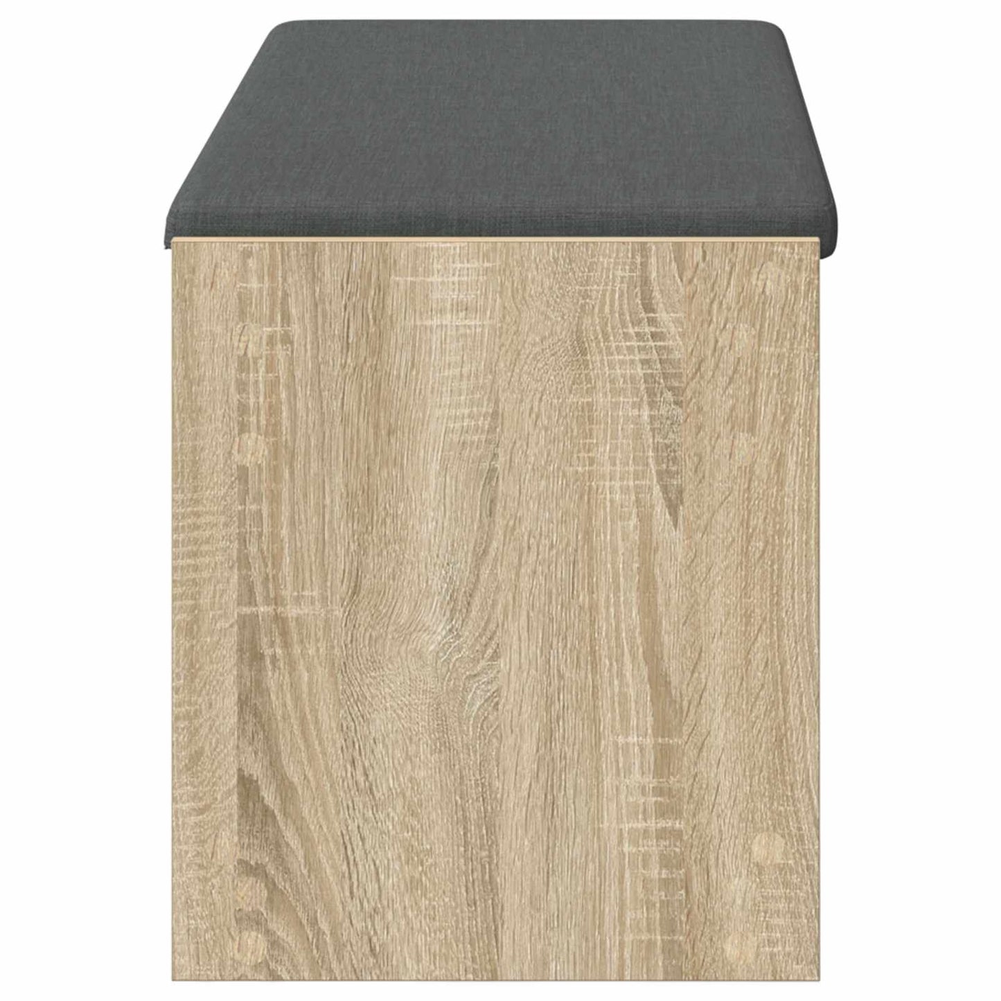 Hall Bench with Cushion with Shelf Sonoma Oak 103 x 38 x 45 cm