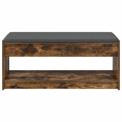 Hall Bench Smoked Oak 103 x 38 x 45 cm