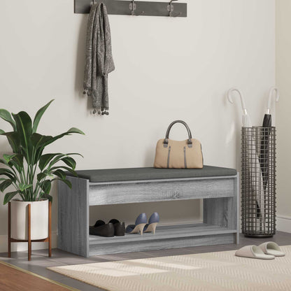 Hall Bench Grey Sonoma 103 x 38 x 45 cm