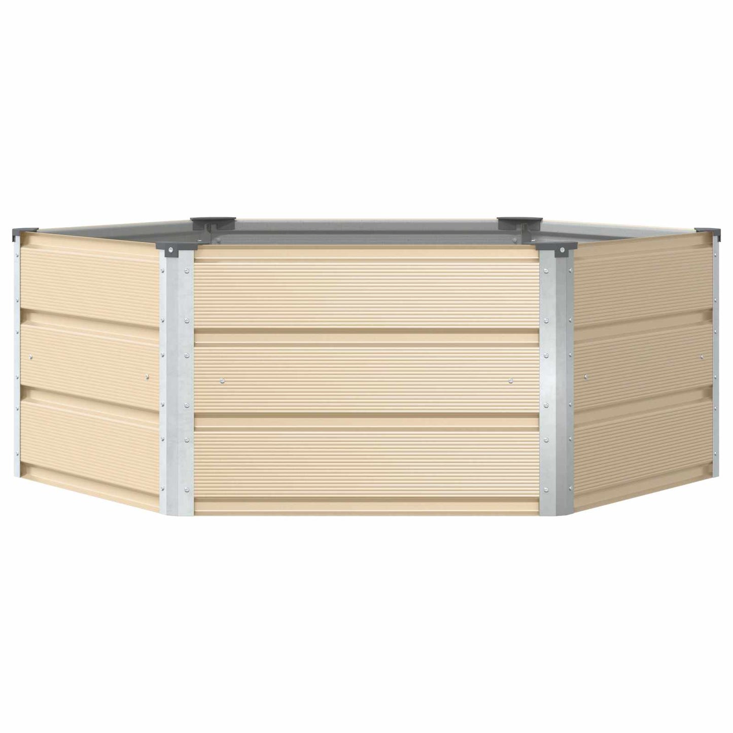 Planter Ivory 129 x 129 x 45 cm Steel