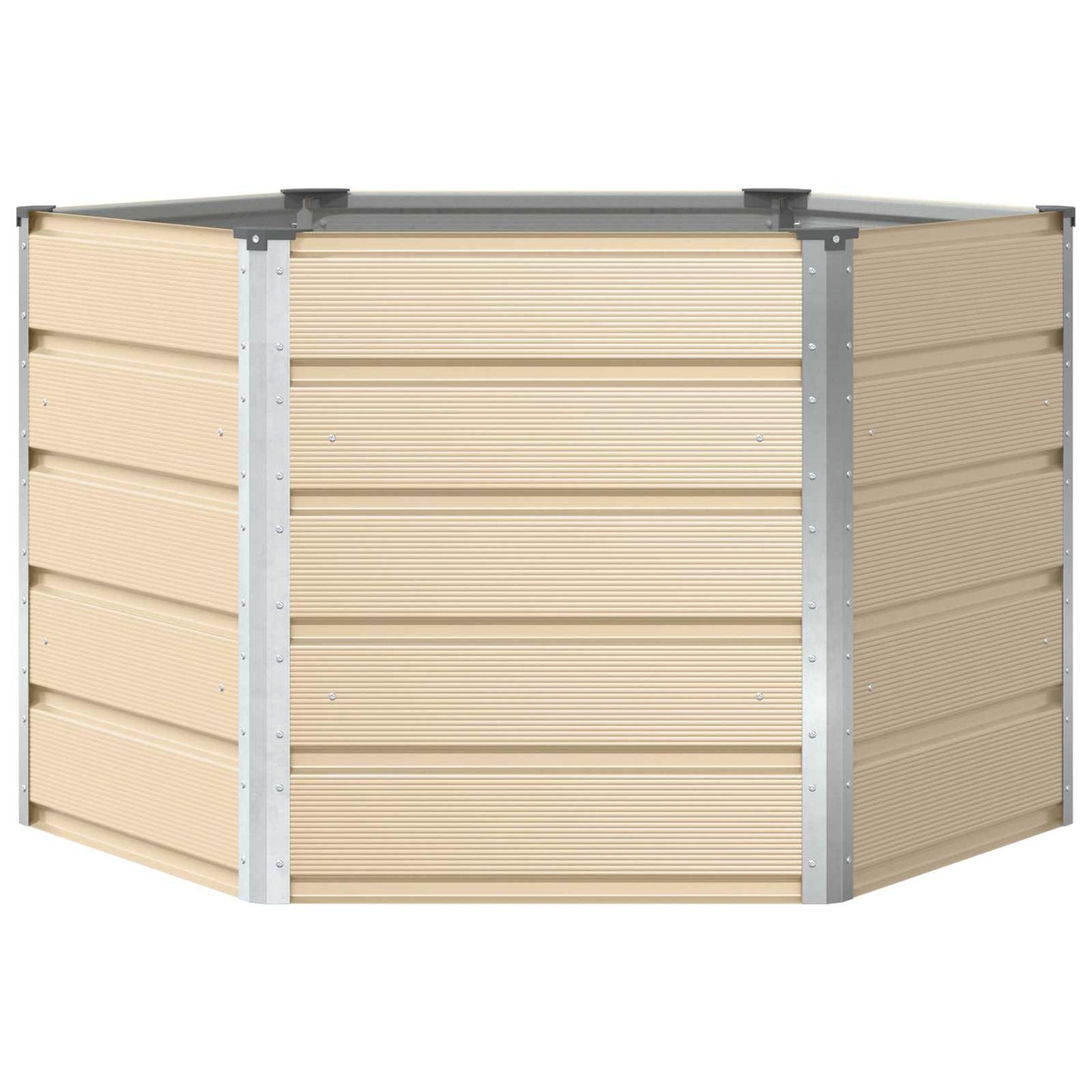 Planter Ivory 129 x 129 x75 cm Steel