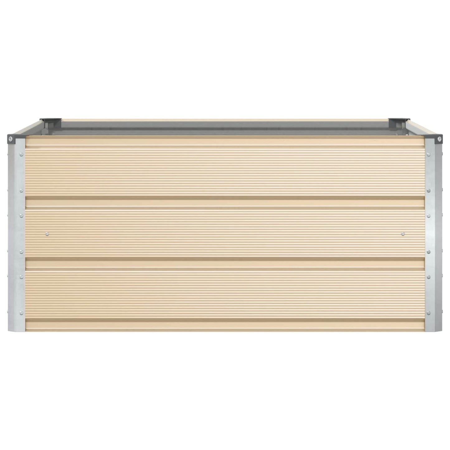 Planter Ivory 100 x 100 x 45 cm Steel