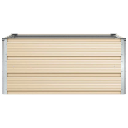 Planter Ivory 100 x 100 x 45 cm Steel