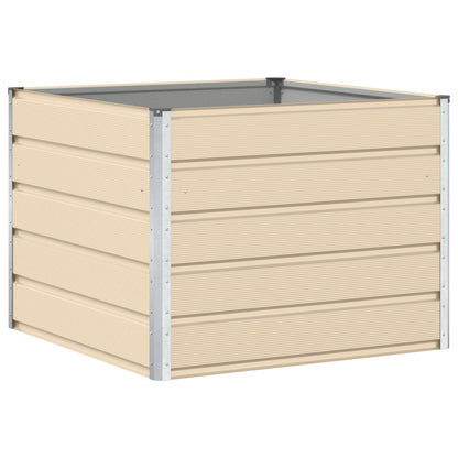 Planter Ivory 100 x 100 x 75 cm Steel