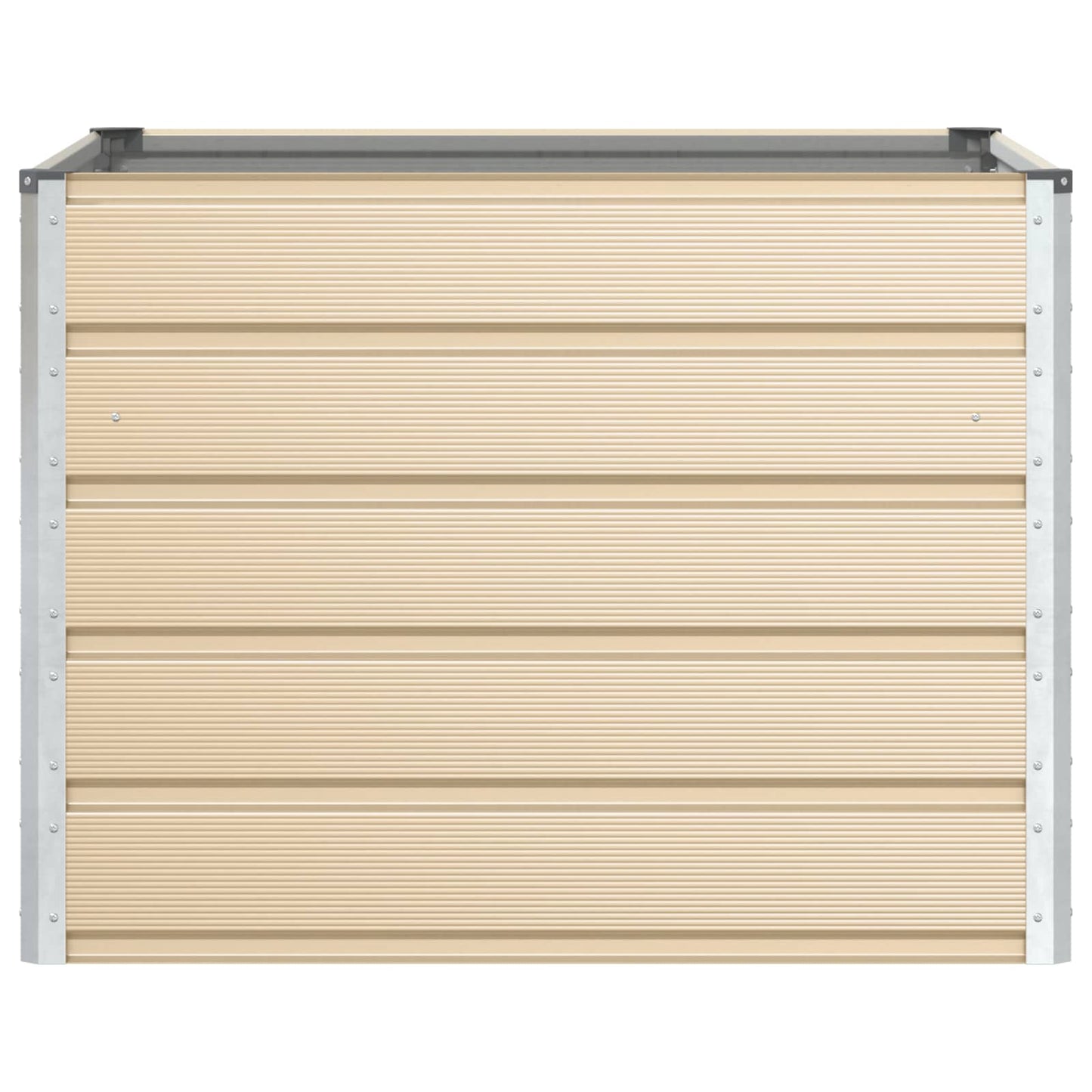 Planter Ivory 100 x 100 x 75 cm Steel