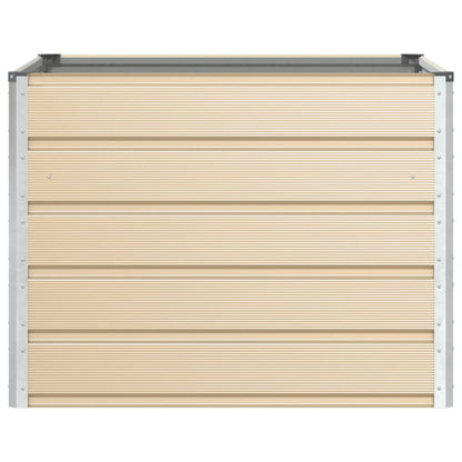 Planter Ivory 100 x 100 x 75 cm Steel