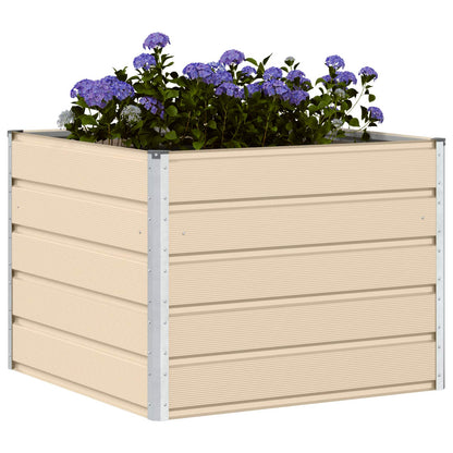 Planter Ivory 100 x 100 x 75 cm Steel