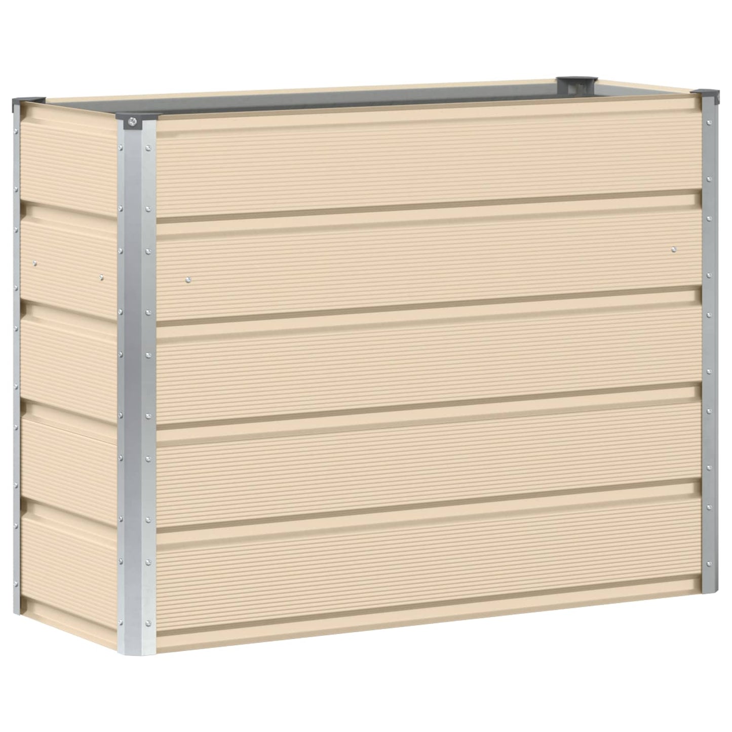 Planter Ivory 100 x 40 x 75 cm Steel