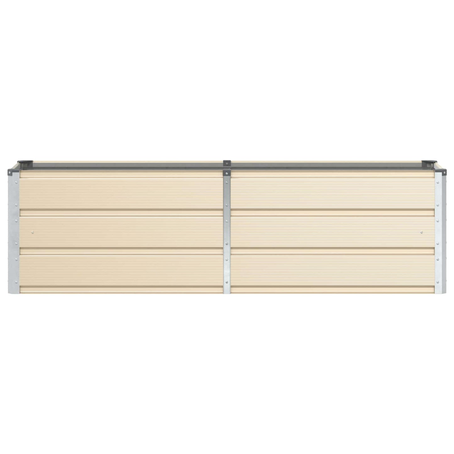 Planter Ivory 160 x 40 x 45 cm Steel