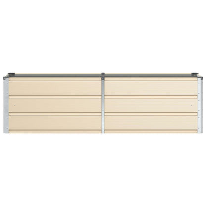 Planter Ivory 160 x 40 x 45 cm Steel