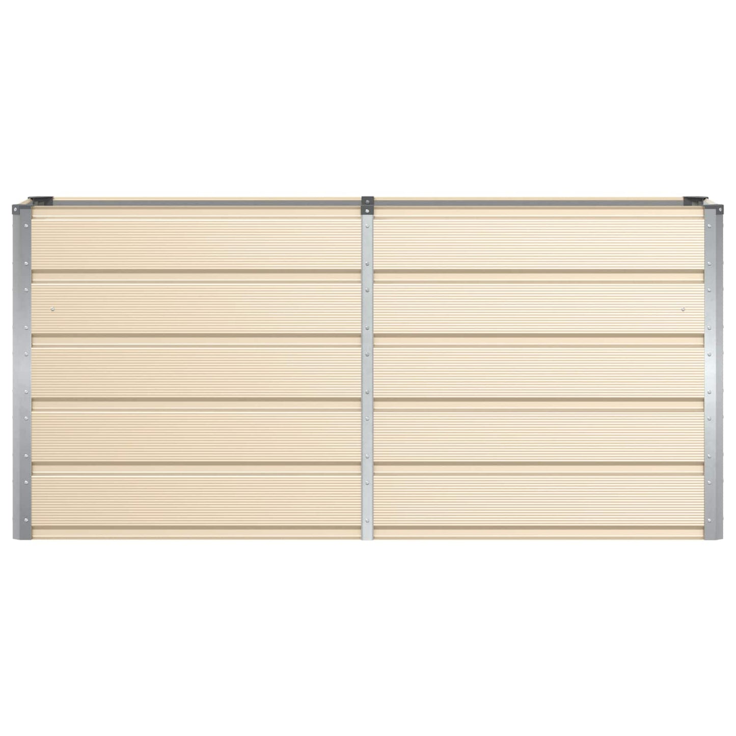 Planter Ivory 160 x 40 x 75 cm Steel