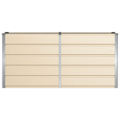 Planter Ivory 160 x 40 x 75 cm Steel