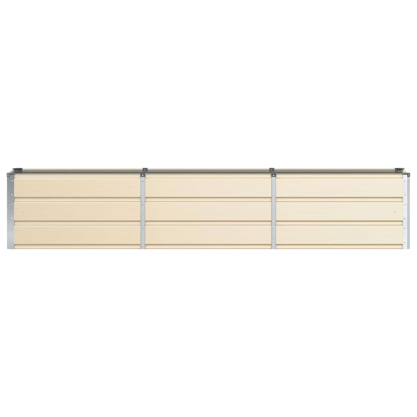 Planter Ivory 240 x 40 x 45 cm Steel