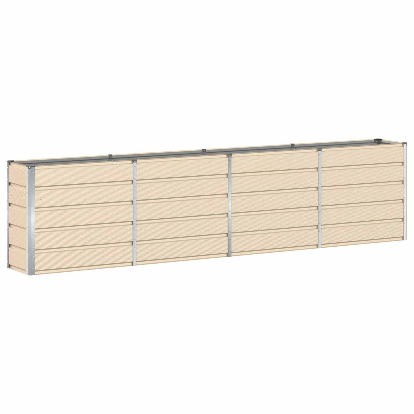 Planter Ivory 320 x 40 x 75 cm Steel