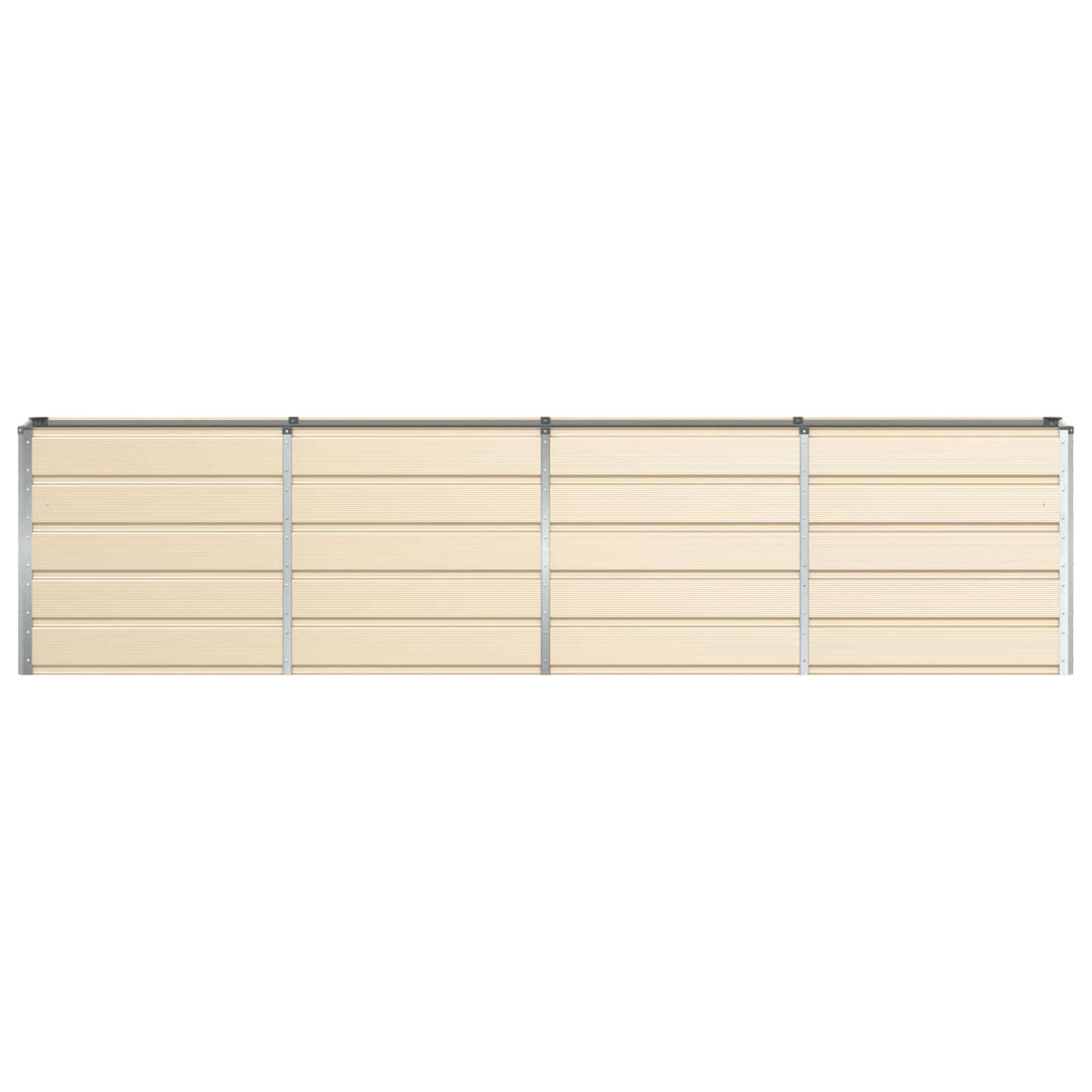 Planter Ivory 320 x 40 x 75 cm Steel
