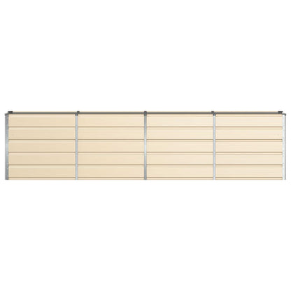 Planter Ivory 320 x 40 x 75 cm Steel