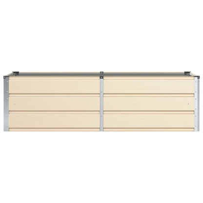 Planter Ivory 160 x 80 x 45 cm Steel