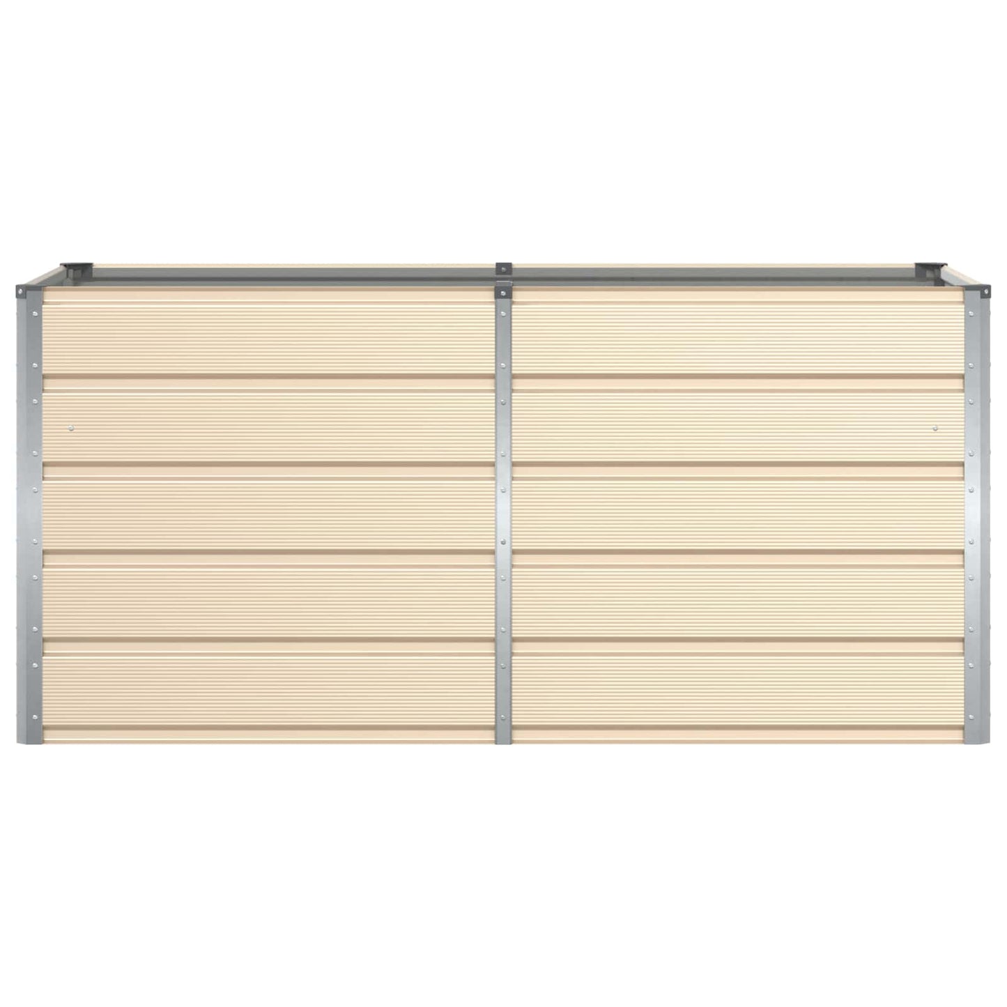 Planter Ivory 160 x 80 x 75 cm Steel