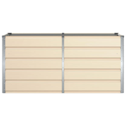 Planter Ivory 160 x 80 x 75 cm Steel