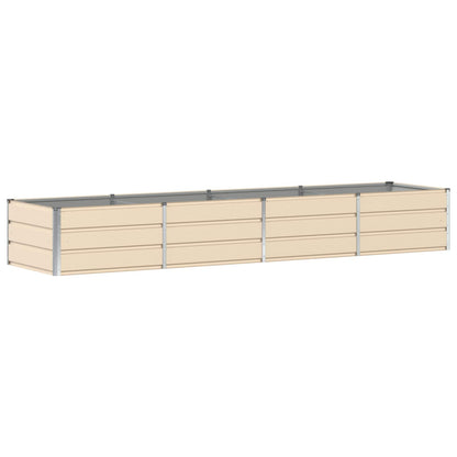 Planter Ivory 320 x 80 x 45 cm Steel