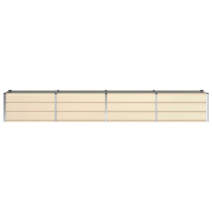 Planter Ivory 320 x 80 x 45 cm Steel