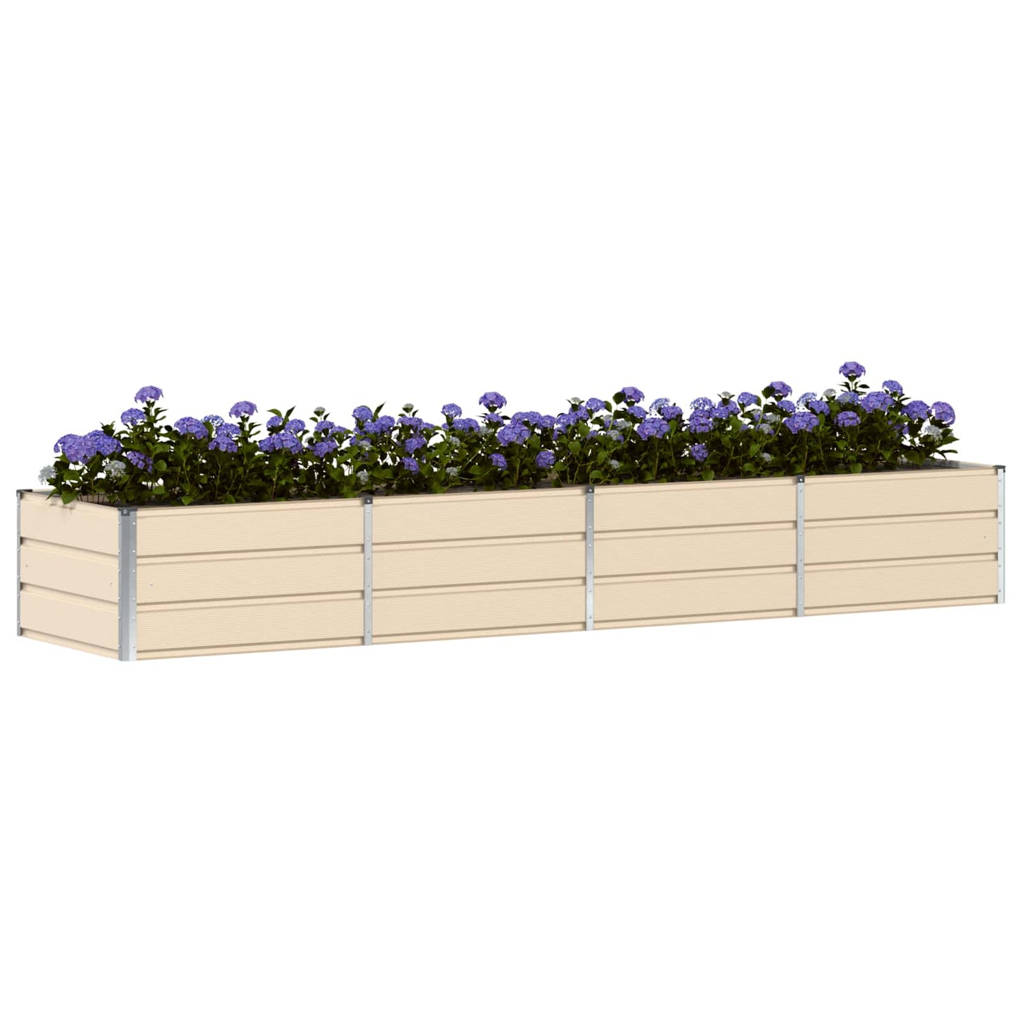 Planter Ivory 320 x 80 x 45 cm Steel