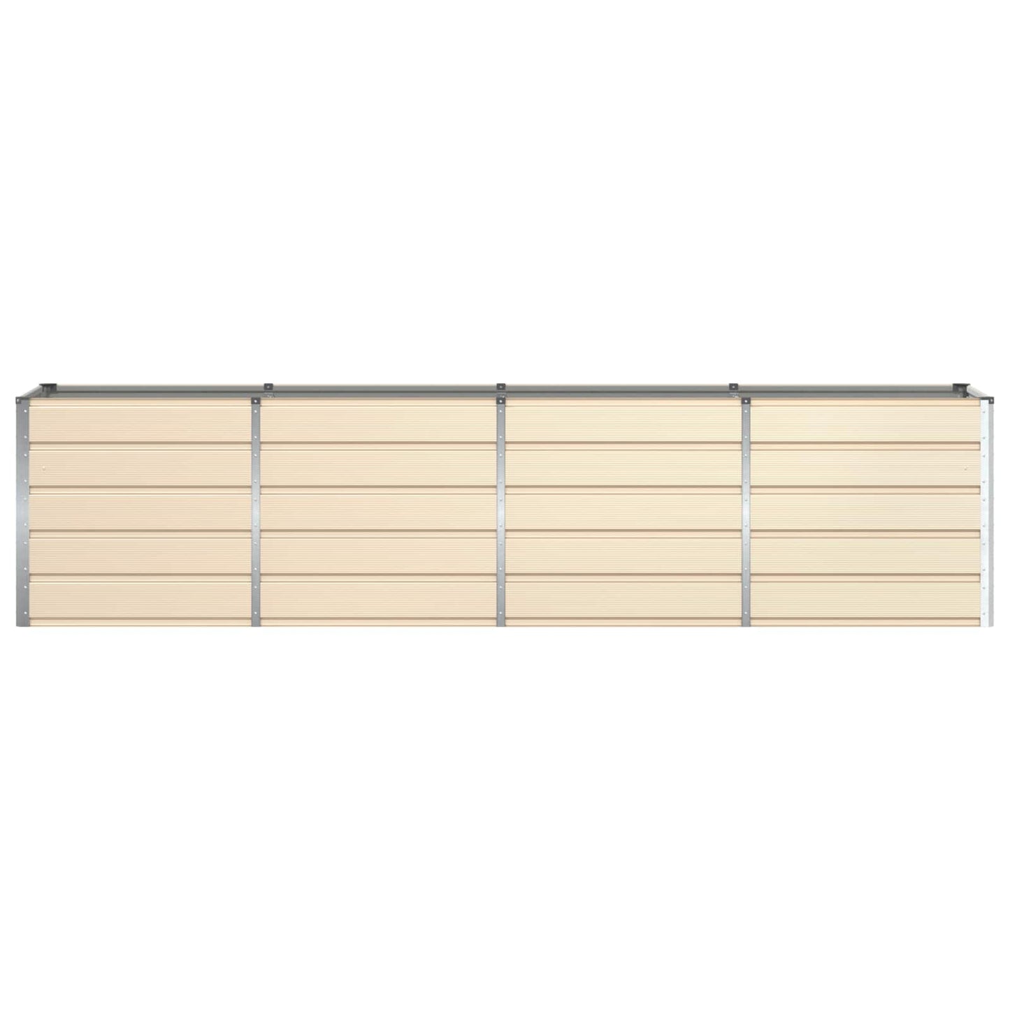 Planter Ivory 320 x 80 x 75 cm Steel