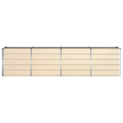 Planter Ivory 320 x 80 x 75 cm Steel
