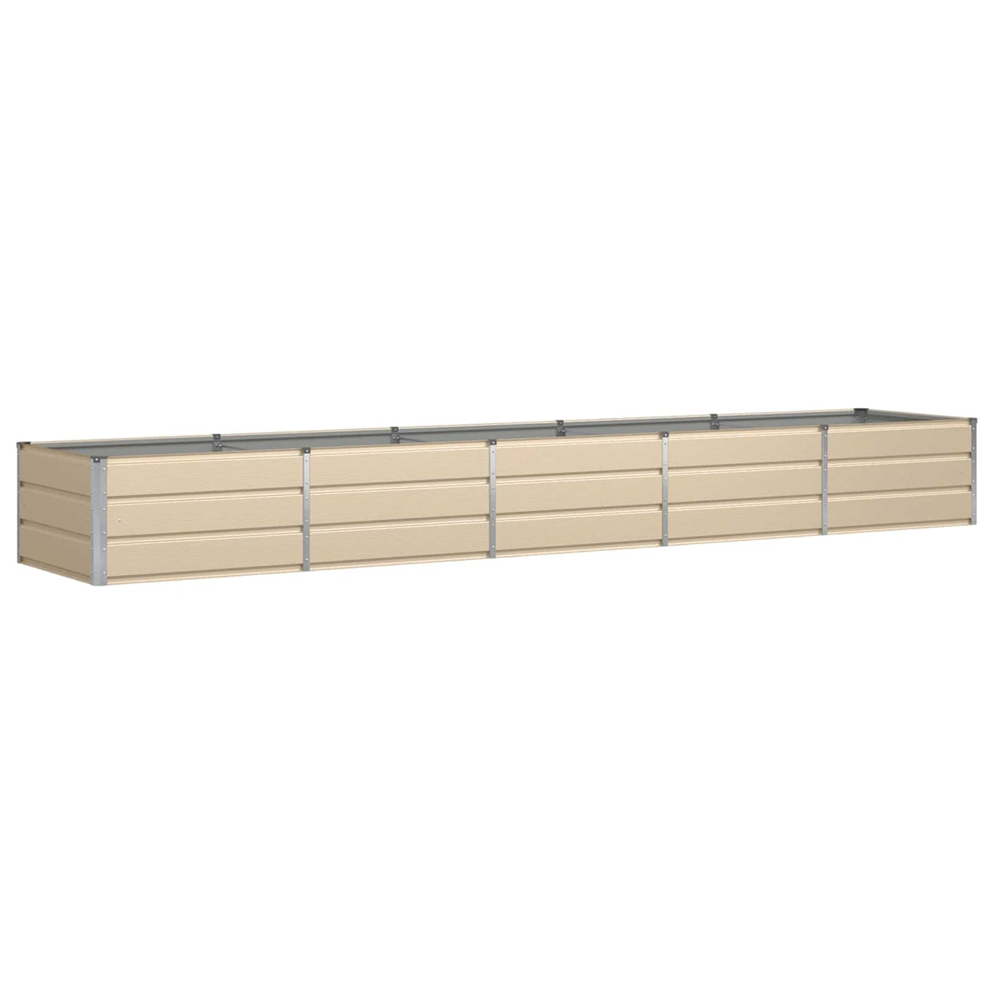 Planter Ivory 400 x 80 x 45 cm Steel