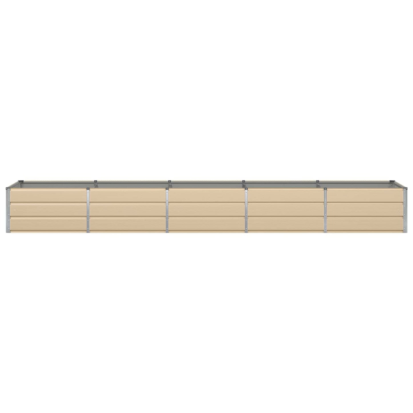 Planter Ivory 400 x 80 x 45 cm Steel