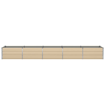 Planter Ivory 400 x 80 x 45 cm Steel
