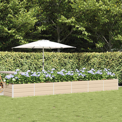 Planter Ivory 480 x 80 x 45 cm Steel