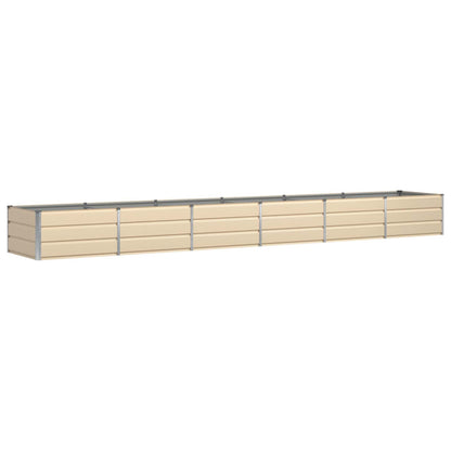 Planter Ivory 480 x 80 x 45 cm Steel